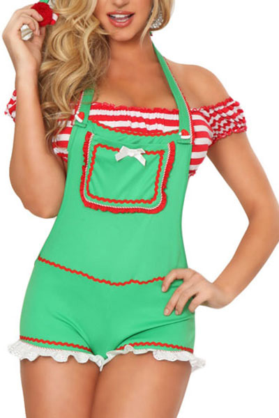 Christmas Costume Enticing Elf Sexy Elf Costume for Women - Click Image to Close